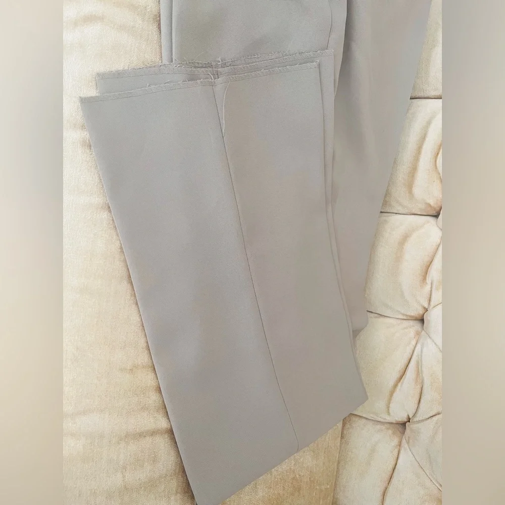 NEW Mens Vittorio St. Angelo Beige Cream 3 Button Suit Pants Size 42R 36W NWT